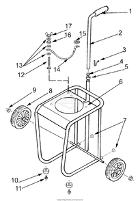 Frame And Fittings Diagram and Parts List for 1509-1  Briggs and Stratton Generator